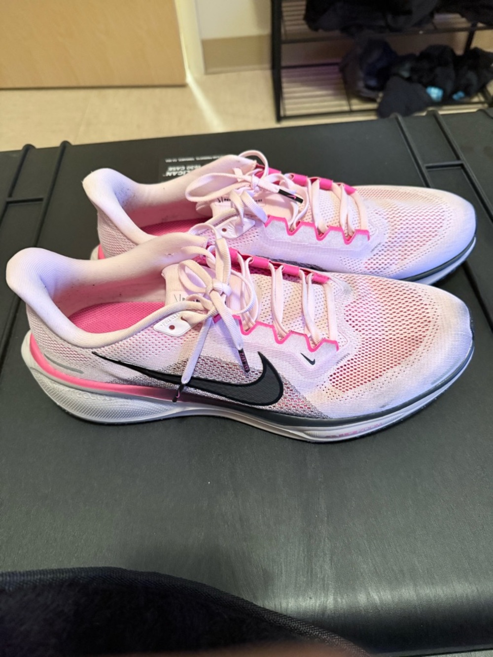 Nike Men's  Pegasus 41 Light Pink and Black Running Sneakers